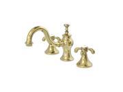 Traditional Lavatory Faucet in Polished Brass Finish