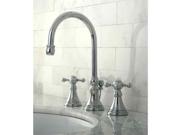 Kingston Brass KS2981KX Two Handle 8 in. to 16 in. Widespread Lavatory Faucet with Brass Pop up