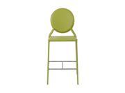 Eurostyle Isabella C Leather Counter Chair w Steel Frame in Green [Set of 2]