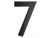 Floating House Number 7 in Black Finish 2.6 in. W x 4 in. H 0.15 lbs.