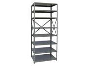 Free Standing Shelving in Gray