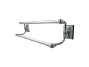 Contemporary Dual Towel Bar in Polished Chrome Finish