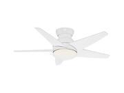 Contemporary Ceiling Fan in Snow White Finish