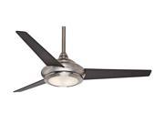 Modern Ceiling Fan in Brushed Nickel Finish