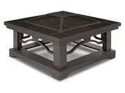 Crestone Wood Burning Fire Pit in Brown Tile
