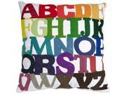 Rainbow ABC Pillow