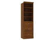 25 in. Storage Unit with Drawers in Tuscany Brown