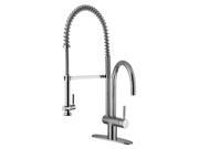 13 in. Kitchen Faucet w Single Hole Installation