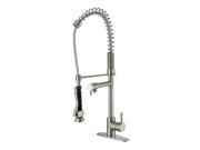 17 in. Kitchen Faucet w Pull Down Spray