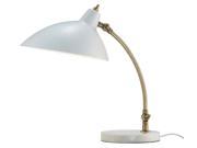 Desk Lamp in White Finish
