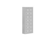 Salsbury 19075 14ASK Cell Phone Storage Locker 7 Door High Unit 5 Inch Deep Compartments 14 A Doors Aluminum Surface Mounted Master Keyed Locks