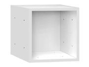 Wood Cubby 15 in. Cube in White