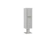 4C Pedestal Mailbox with 13 MB1 Doors in Gray