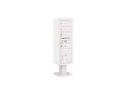 4C Pedestal Mailbox with 4 MB2 Doors in White