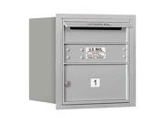 4 Door Horizontal Mailbox and Rear Loading in Aluminum