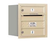 4 Door Horizontal Mailbox with Rear Loading in Sandstone