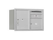 Double Column Horizontal Mailbox with Rear Loading in Aluminum