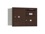 Double Column Horizontal Mailbox and Rear Loading in Bronze