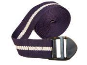 8 ft. Yoga Strap in Navy with Cream Stripe