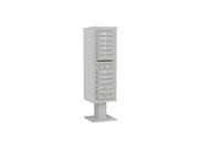 4C Pedestal Mailbox with 12 MB1 Doors in Gray
