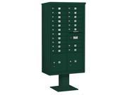 Pedestal Mail Box in Green