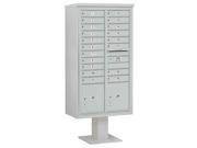 Pedestal Mail Box in Gray