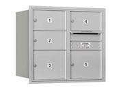USPS Accessed Front Rear Horizontal Mailbox in Aluminum
