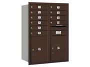 41 in. Horizontal Mailbox with Rear Loading in Bronze