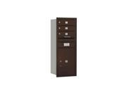 37 in. Single Column Horizontal Mailbox in Bronze