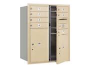 37.5 in. Mailbox with 10 Doors in Sandstone Finish