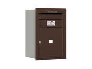 USPS Access Horizontal Mailbox with 1 MB4 Doors in Bronze