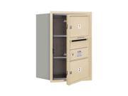 4C Horizontal Mailbox with 2 MB2 Doors in Gold