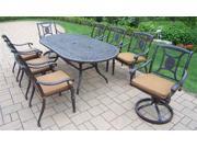 9 Pc Outdoor Oval Dining Set