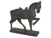 BENZARA HRT 518436 Attractive Brown Resin Horse Figurine