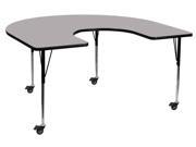 Flash Furniture Activity Table XU A6066 HRSE GY T A CAS GG