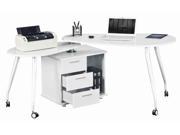 Techni Mobili Computer Desk in White