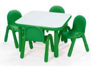 5 Pc Square Table and Chairs Set