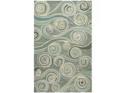 Contemporary Area Rug in Light Blue 5 ft. 6 in. L x 3 ft. 6 in. W