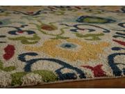 Hand Tufted Area Rug in Ivory 3 ft. L x 2 ft. W