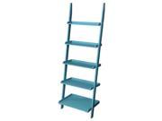 Ladder Bookshelf in Blue Finish