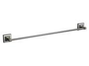 Towel Bar in White Brushed Nickel Hutton 18 in.