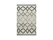 Hand Woven Area Rug in Gray 8 ft. L x 5 ft. W