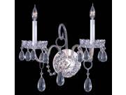 Crystorama Traditional Crystal Clear Cut Crystal Wall Sconce 1032 CH CL MWP