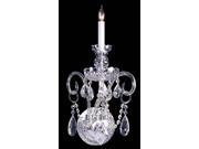 Crystorama Traditional Crystal Wall Sconce 1141 CH CL MWP