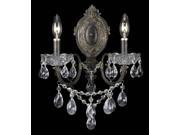 Crystorama Legacy Ornate Wall Sconce Hand Cut Crystal 5192 EB CL MWP