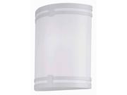 Lite Source Wall Sconce Polished Steel White Acrylic Shade LS 16915