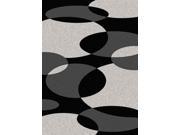 Bella Soft Rectangular Area Rug 5.5 ft. x 7.7 ft. in Black