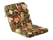 Outdoor Tropical Chair Cushion in Multicolor