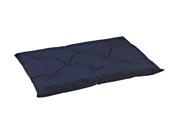 Tufted Cushion in Denim Fabric Small 22 x 15 x 3 in.