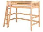 Camaflexi High Loft Bed Mission Headboard Natural Finish